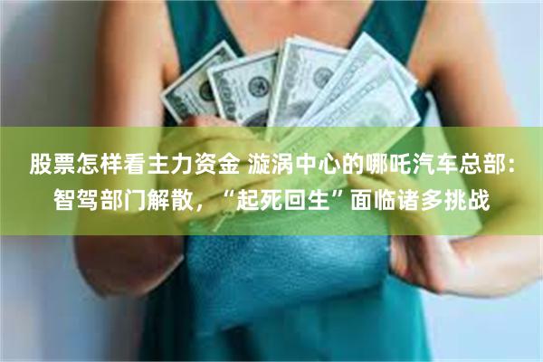 股票怎样看主力资金 漩涡中心的哪吒汽车总部：智驾部门解散，“起死回生”面临诸多挑战
