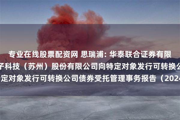 专业在线股票配资网 思瑞浦: 华泰联合证券有限责任公司关于思瑞浦微电子科技（苏州）股份有限公司向特定对象发行可转换公司债券受托管理事务报告（2024年度）